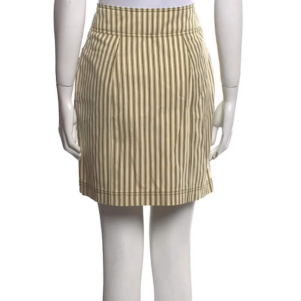 Mara Hoffman Skirt Lici Patch-Pocket Striped Midi Skirt Size 2